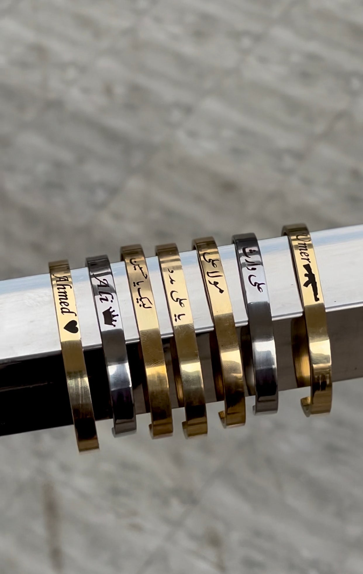 Customized Engraved Karha, Bracelet & Bangle for Men & Women – Name & Quote Personalization